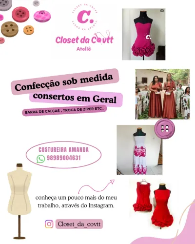 Costureira, modelista 