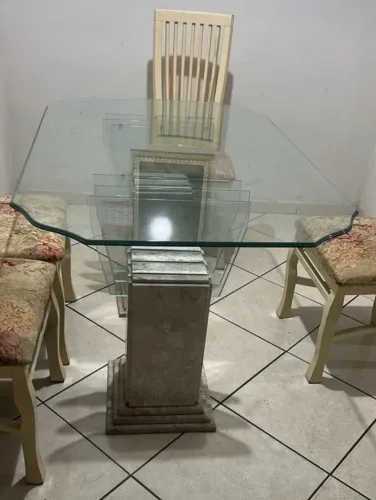 Mesa de jantar retangular