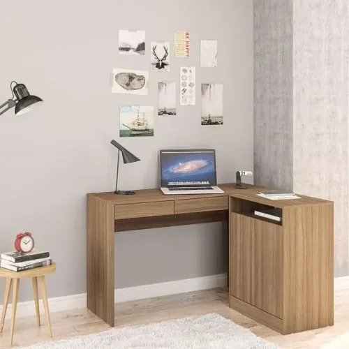 Mesa em L para casa ou escritório