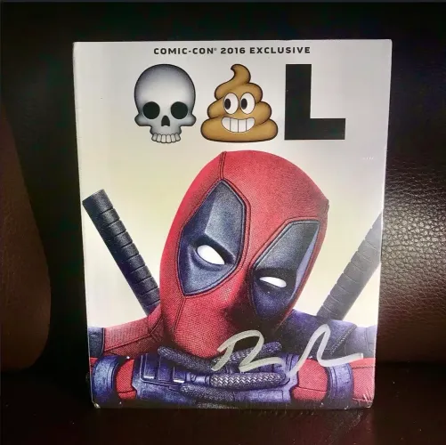 Blu-ray Deadpool autografado Ryan Reynolds