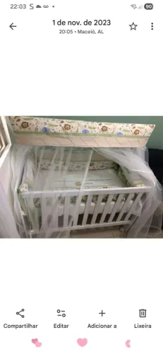 Berço americano que vira cama