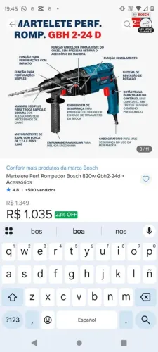 Vendo martelete perfurador