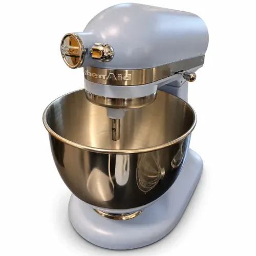 Batedeira KitchenAid Artisan Blue Salt 127V sem uso