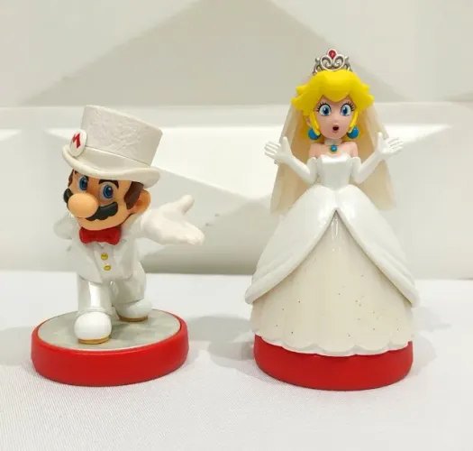 Nintendo Amiibo Super Mario Odyssey Mario Peach Casamento