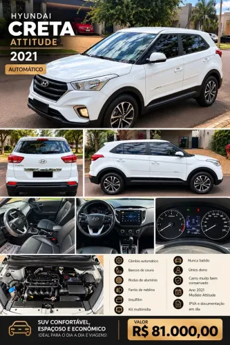 Hyundai Creta Attitude 1.6 16V Flex Aut. 2021
