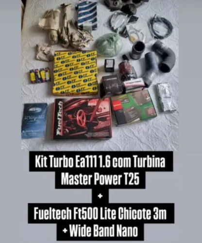 KIT TURBO COMPLETO EA111 - 1.6 - PRONTO PRA INSTALAR! NOVO SEM USO!