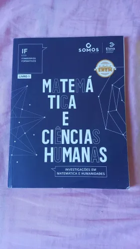 Livro de matemática e ciências humanas - ensino médio