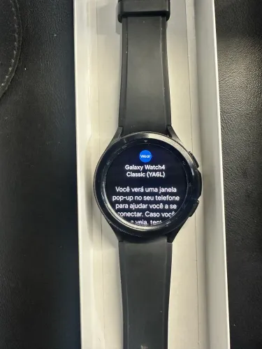 Smartwatch Samsung Galaxy 4, 46 mm Preto com Bluetooth e Wi-Fi