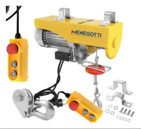 Guincho Eletrico  Menegotti 500 1000kg 220v Amarelo 220v
