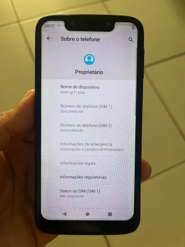 Celular Smartphone Motorola Moto G7