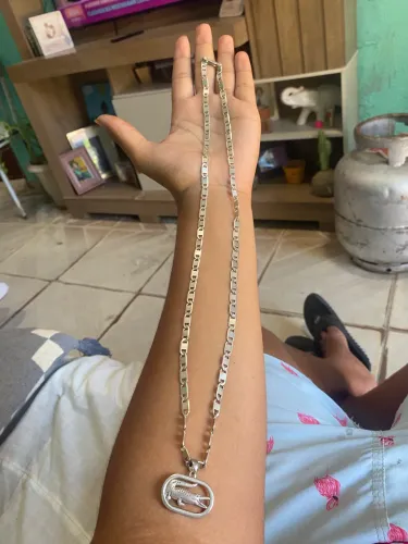 Cordão de prata novo zero