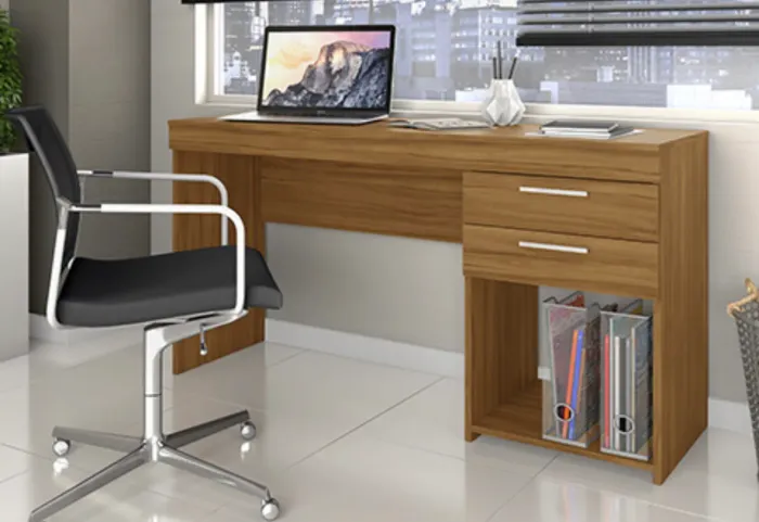 Mesa de Trabalho com Gaveta e Espaço Exclusivo para Impressora 