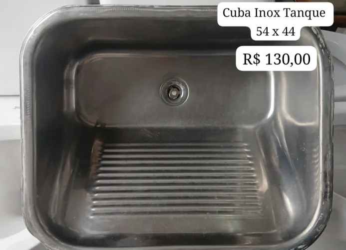Cuba Inox tanque 54 x 44 para Marmore 