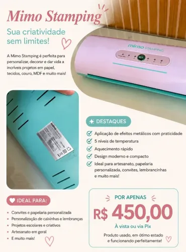 VENDA DE MIMO STAMPING