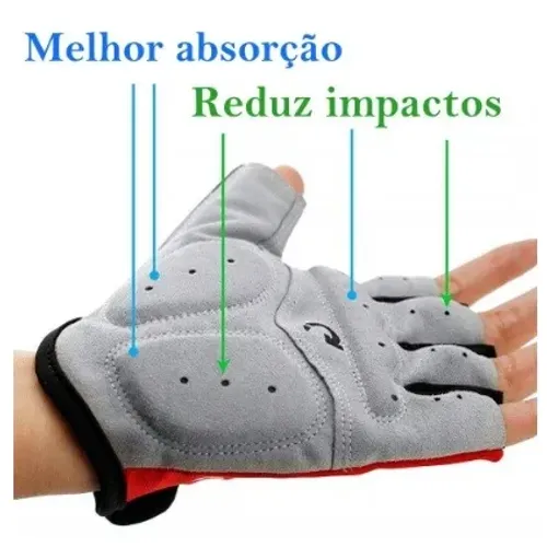 Luva Para Ciclista Bike Bicicleta Alta Qualidade Em Gel Confortável GG