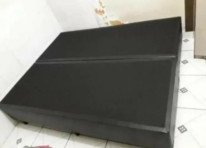 Base Cama Box Bipartida Casal 138x188 Corino ou Suede