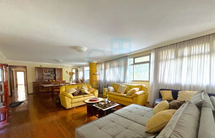 Apartamento de Luxo em Lourdes - 4 Quartos, 1 Suíte, 3 Vagas - Belo Horizonte-MG - 333m²