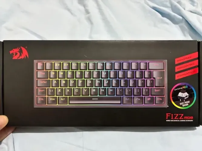Teclado 60% Fizz RGB Red Dragon (Novo/Lacrado)