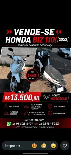 Honda Biz 110i 2023/2023