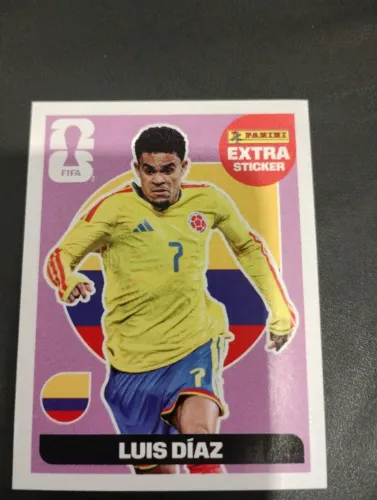 Figurinha Legend Extra Sticker Luis Diaz Lilás