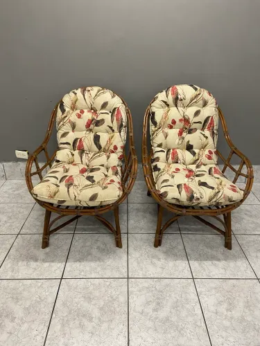 2 Poltronas de Bambu Estilosa e Confortável