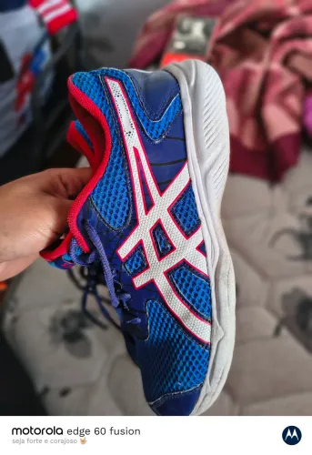 Tênis Asics infantil homem aranha 35 36
