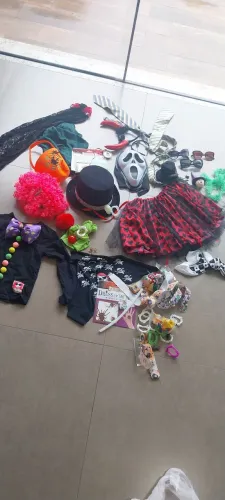 Halloween, itens variados, fantasia accesorios