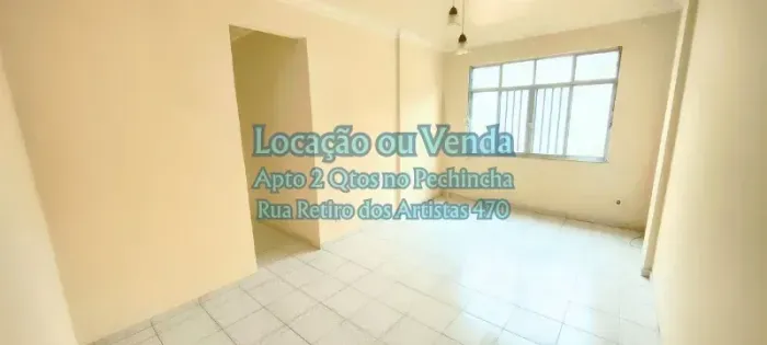 Venda ou Locação de Apartamento de 2 Quartos na Rua Retiro dos Artistas 470 - Pechincha