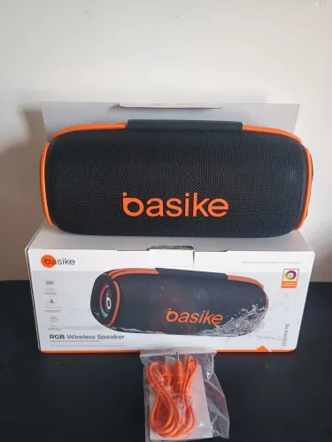 Caixa de som original Basike 45W via bluetooth com led / MEGA PROMOÇÃO