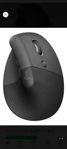 Mouse Logitech sem fio 57°grau