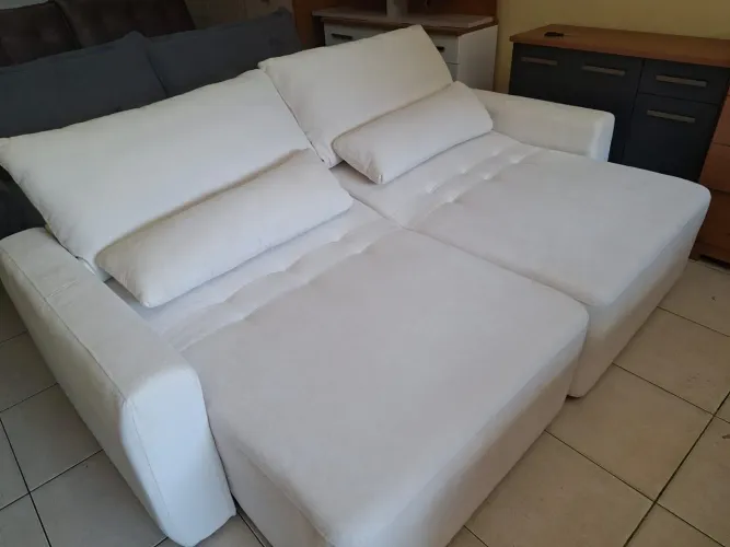 Sofá Cama Maravilhoso Com espuma D33 Molas Ensacada.