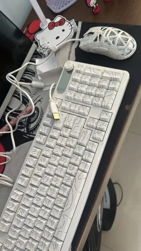 Teclado Membrana Gamer e Escritorioccom fio FURYCUBE IP98 RGB À Prova d'Água