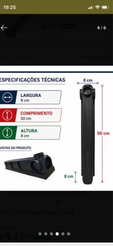 Ralo Linear de 50X8 com grelha Alumínio