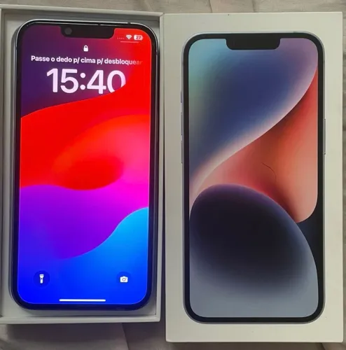 iPhone 14 traseira trincada. Tudo ok fora isso
