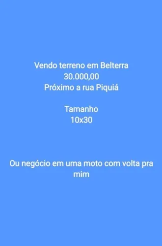 Vendo terreno com uma parte da casa meio levantada 