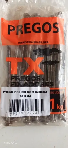 Pregos 26x84 com cabeça - R$ 18,00 kg - Pronta entrega 