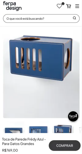 Nicho de madeira para gatos grande Ferpa