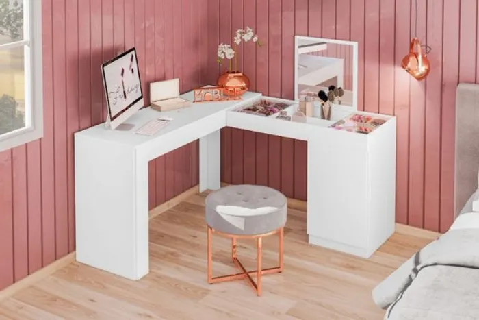 Chegou em estoque, chame hoje e receba amanhã!! Escrivaninha de Canto/Penteadeira 4415