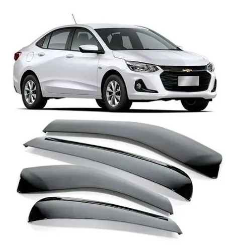 Calha de Chuva Defletor P/ Chevrolet Onix Plus Sedan 2020