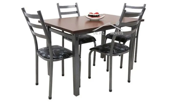 Mesa de Jantar aço cozinha Diva 4 Lugares! Entrega e Frete Grátis !!