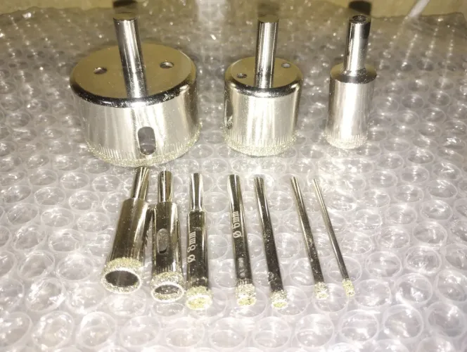 Serra copo diamantada kit 10 peças