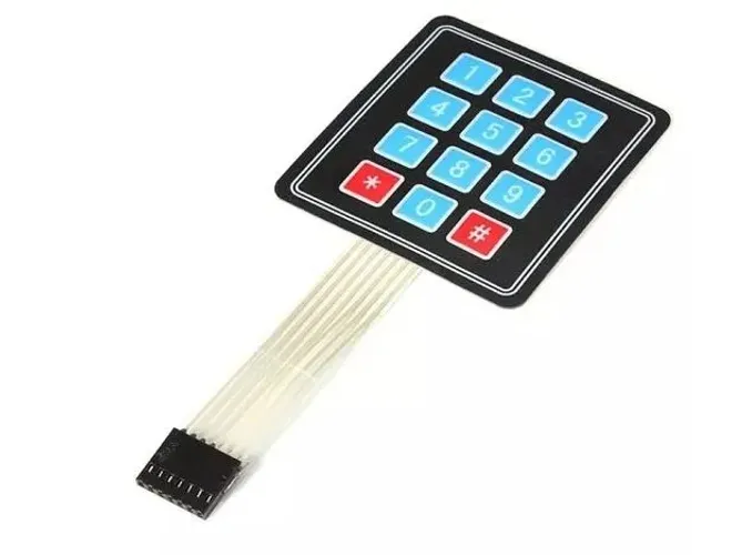 Teclado Matricial 3x4 De Membrana Arduino Automação Robotica COD-AM108