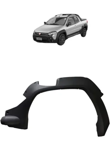 Aplique de paralama traseiro.E Fiat Strada 2012/2013