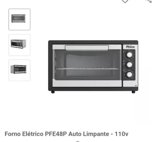 Forno elétrico Philco pfe 48 46 litros 110v