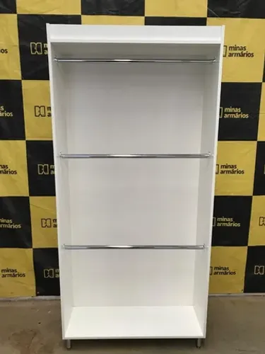 Cabideiro Triplo com pés de inox 182x90x30