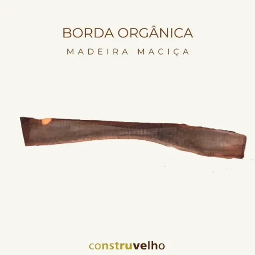 Prancha De Madeira Maciça Com Borda Orgânica