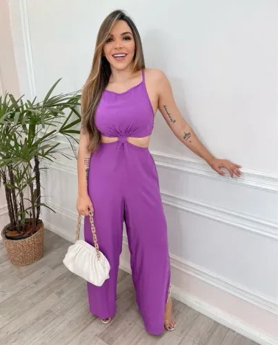 Macacão fucsia