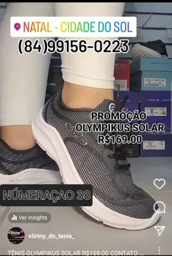 PROMOÇÃO TÊNIS ESPORTIVO PARA ACADEMIA SOLAR-R$169.00 AVISTA. 
