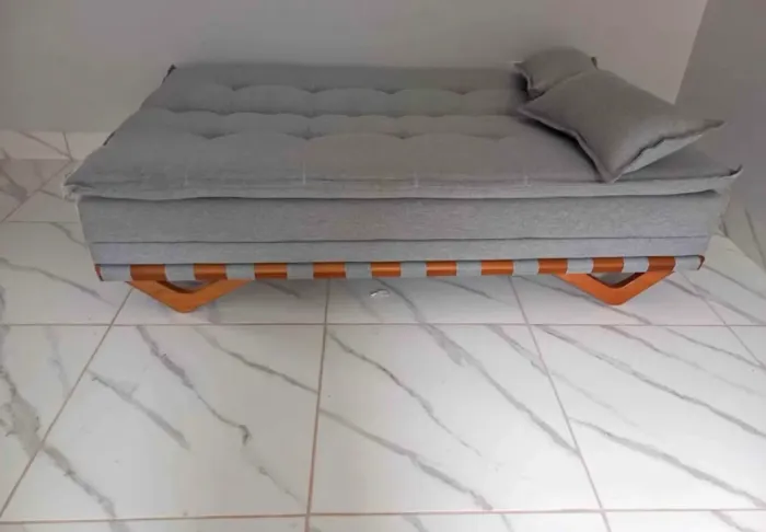 Sofá Cama Tecido Linho Bariloche -Nova