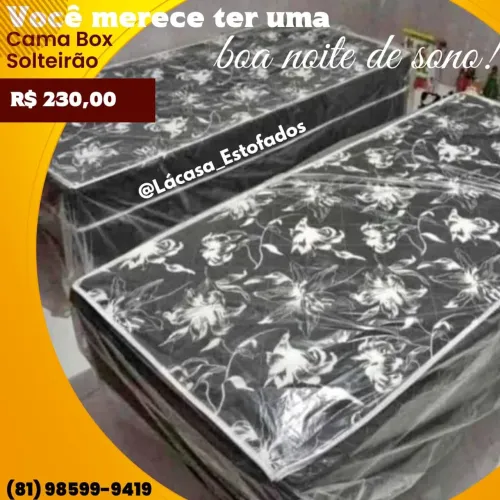 Cama Box Solteirão - Conforto e Qualidade - novo